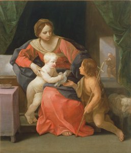 Madonna och barn med Johannes Döparen, 1640-1642